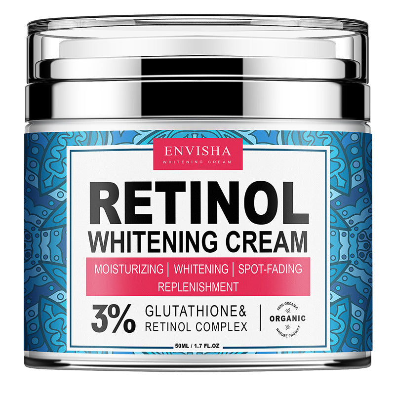 Retinol and collagen anti-aging face cream for wrinkle reduction