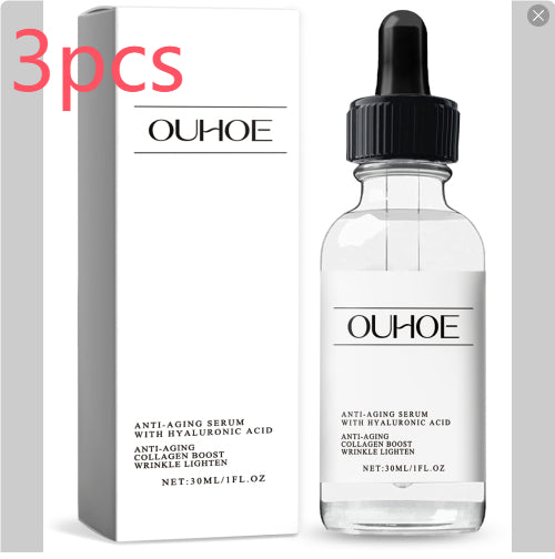 Anti-aging face serum with hyaluronic acid and collagen
