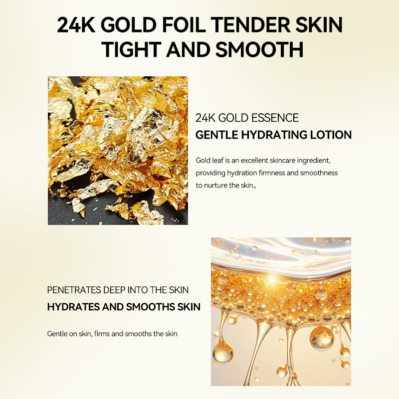 DR 24k gold anti-aging face serum skincare set