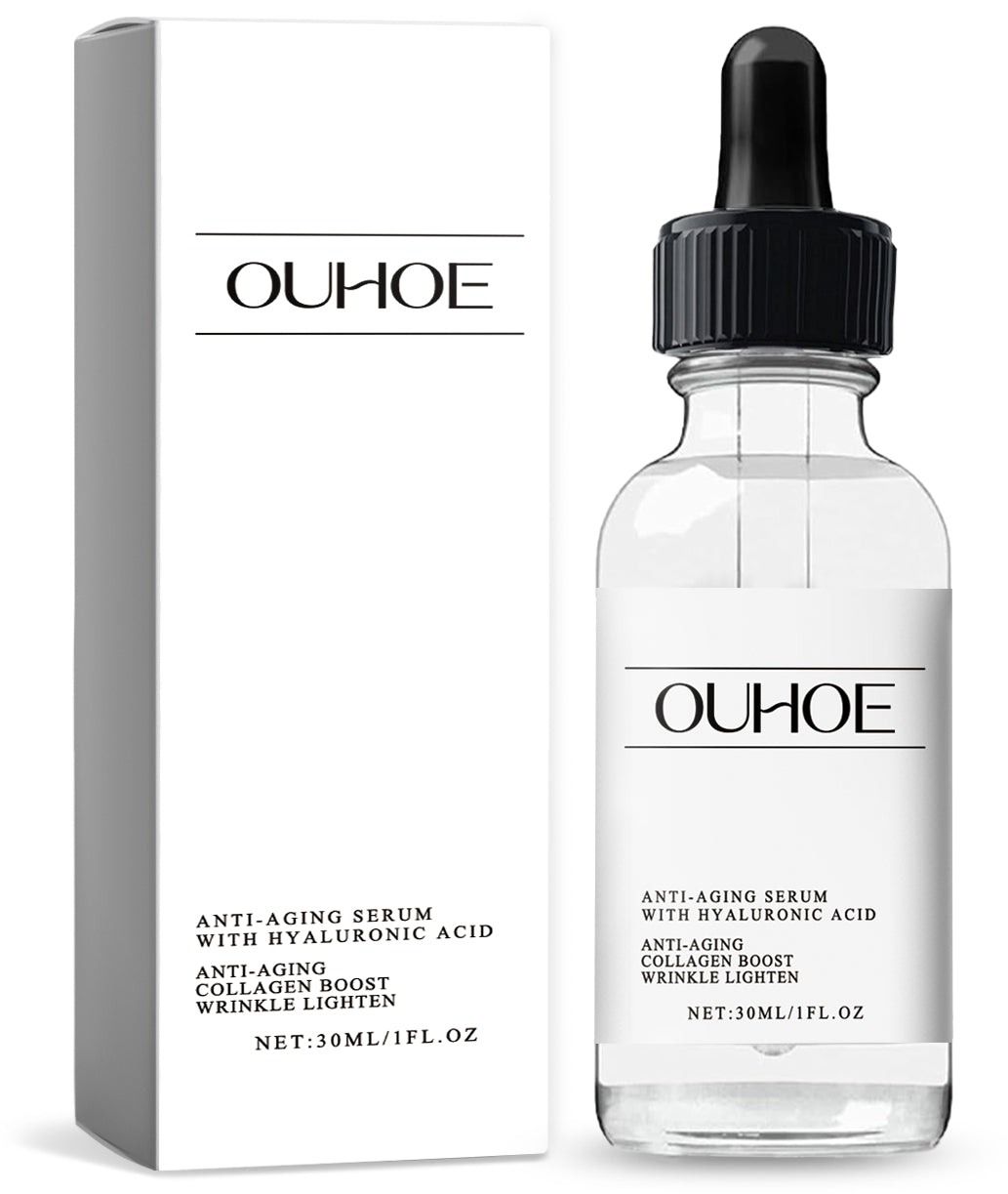 Anti-aging face serum with hyaluronic acid and collagen