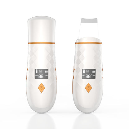 Ultrasonic pore cleansing LED display facial cleanser device