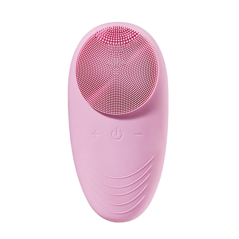 Mini electric silicone facial cleansing brush for gentle skin care
