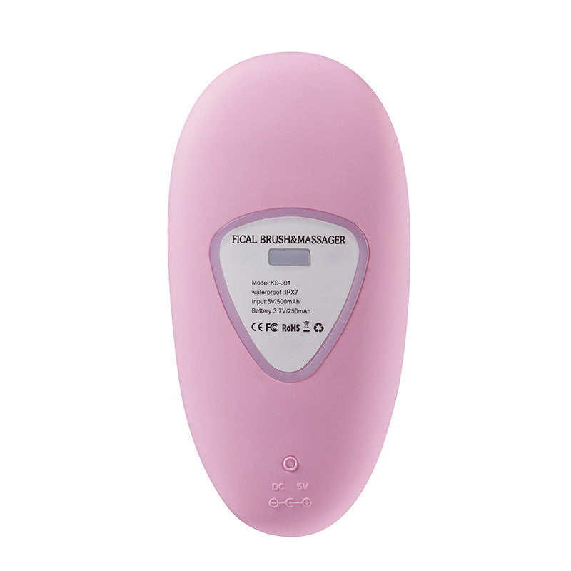 Mini electric silicone facial cleansing brush for gentle skin care