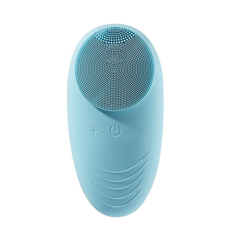 Mini electric silicone facial cleansing brush for gentle skin care