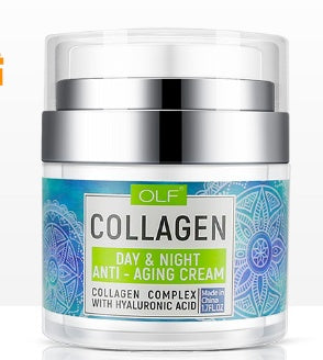 Retinol and collagen anti-aging face cream for wrinkle reduction