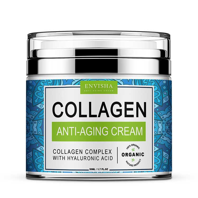 Retinol and collagen anti-aging face cream for wrinkle reduction