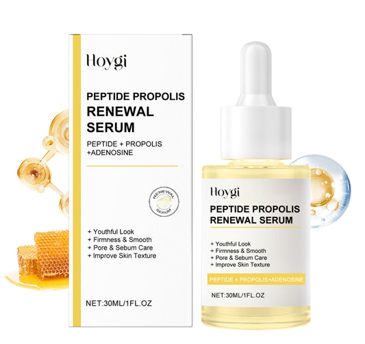 Copper peptide and propolis skin renewal face serum