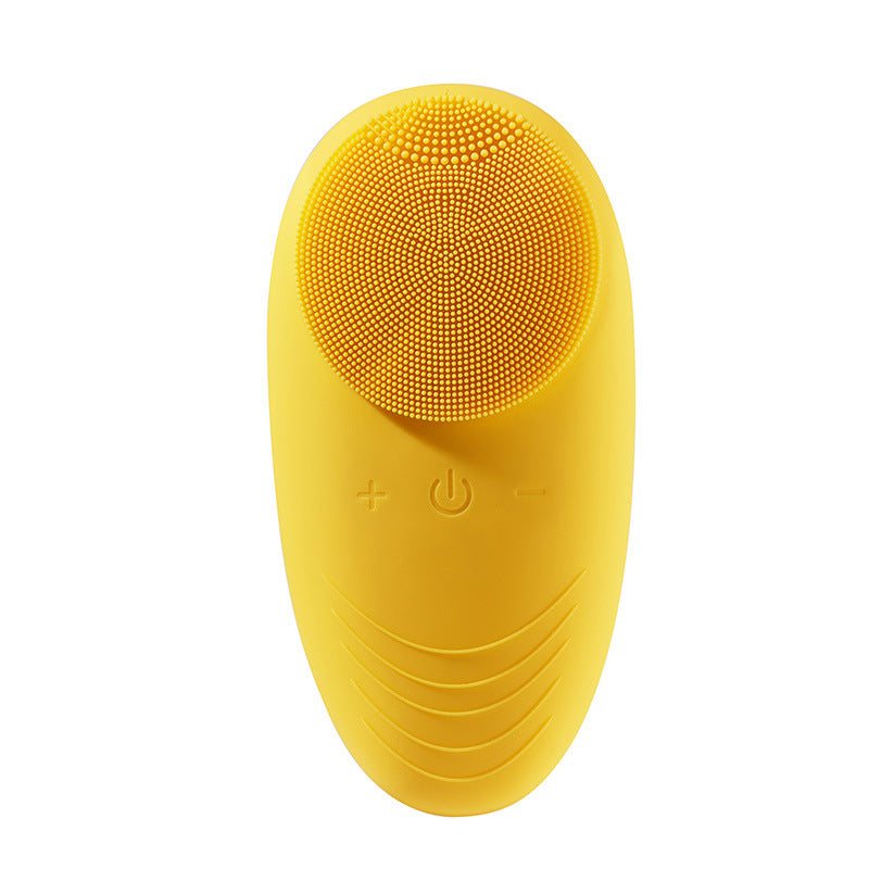 Mini electric silicone facial cleansing brush for gentle skin care