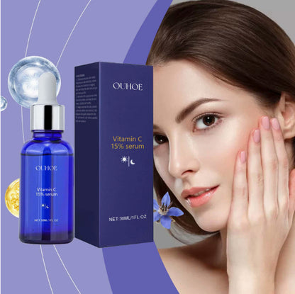 Anti-aging skin tightening serum with hyaluronic acid and vitamin E