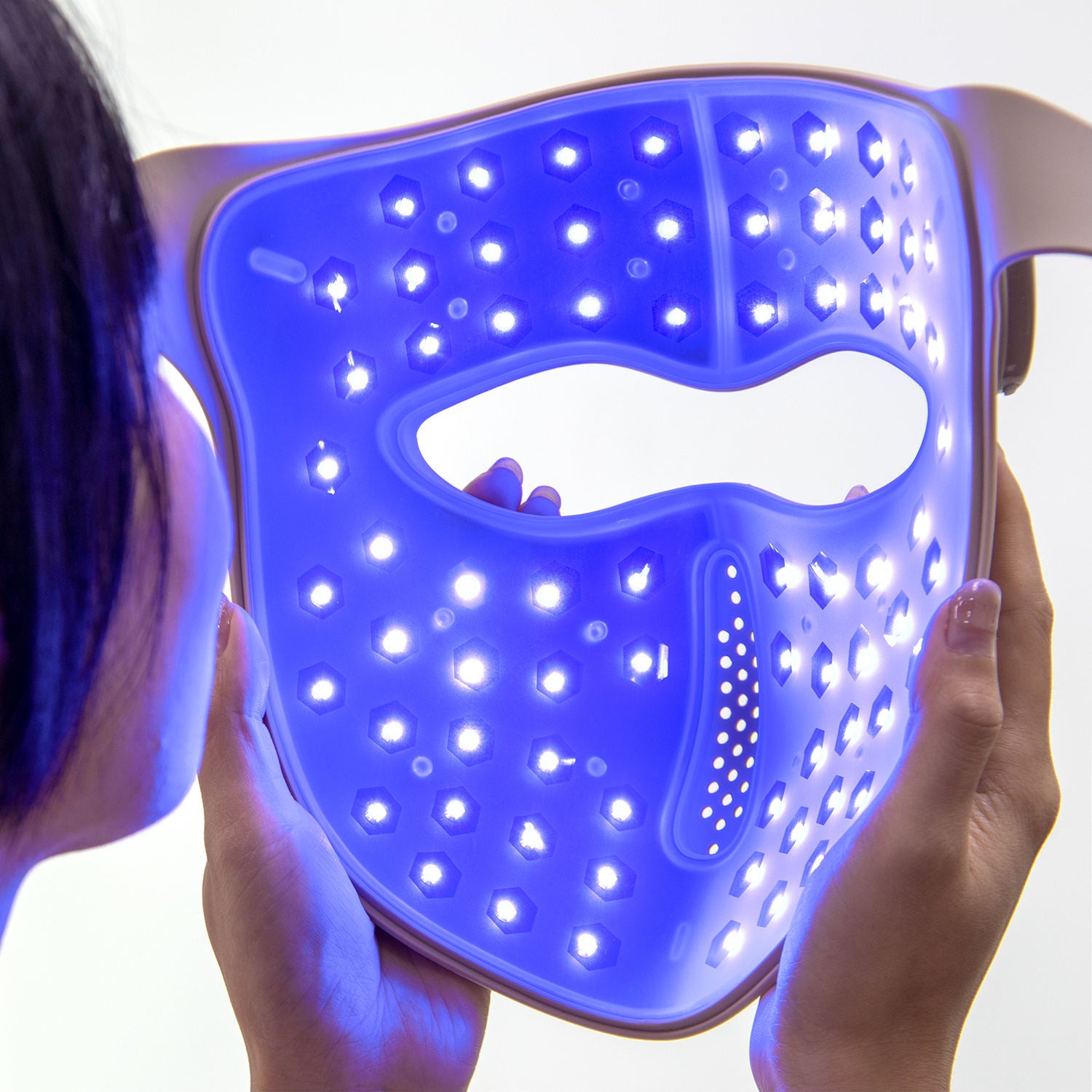 LED red light therapy facial mask for anti-aging and skin rejuvenation