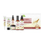 Nourishing facial skin care set with glow tonic lotion and cream