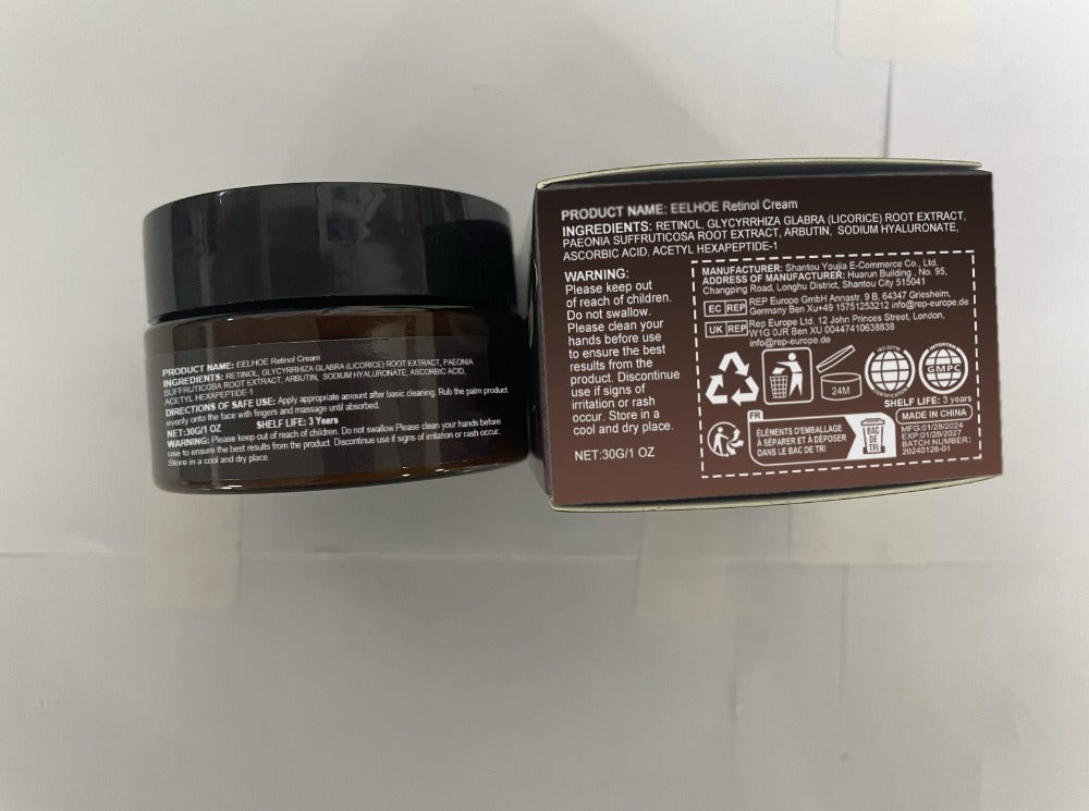 Retinol skin rejuvenation cream for anti-wrinkle firming on face and neck