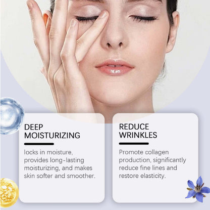 Anti-aging skin tightening serum with hyaluronic acid and vitamin E