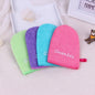 Exfoliating facial scrubbing towel for dead skin removal and cleansing