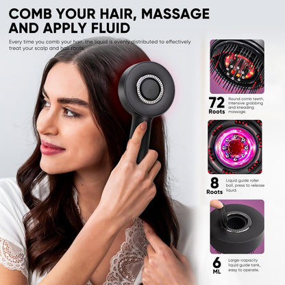 Deep scalp stimulation comb massager for faster hair growth and circulation