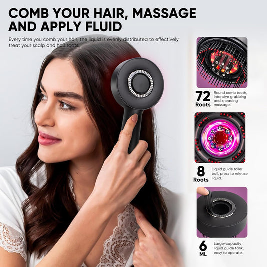 Deep scalp stimulation comb massager for faster hair growth and circulation