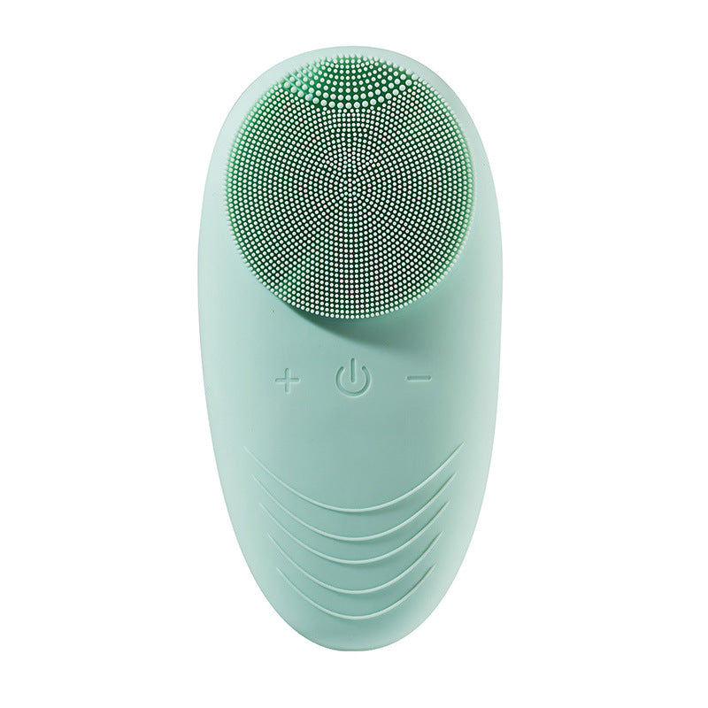 Mini electric silicone facial cleansing brush for gentle skin care