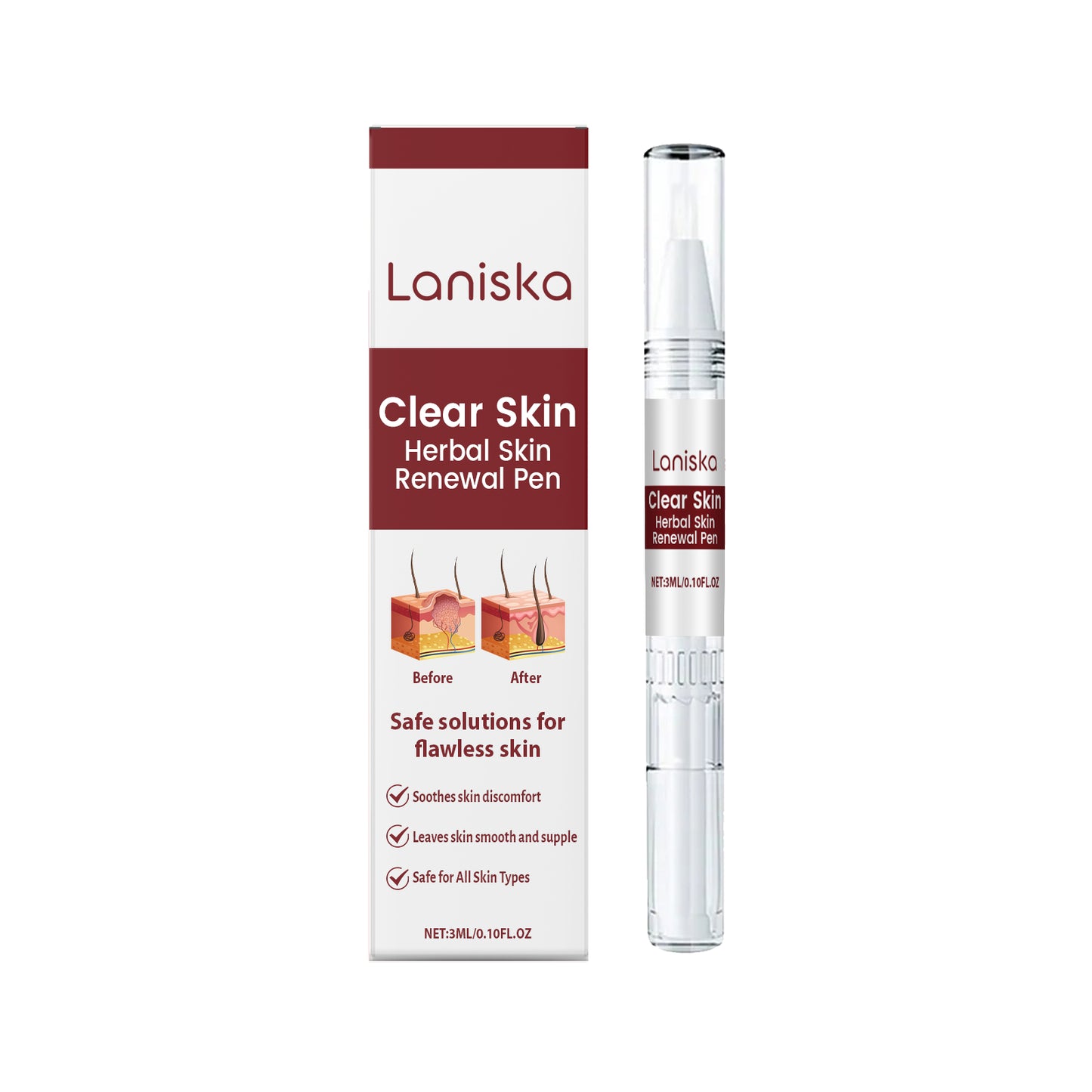 Herbal Centella Asiatica skin renewal treatment pen