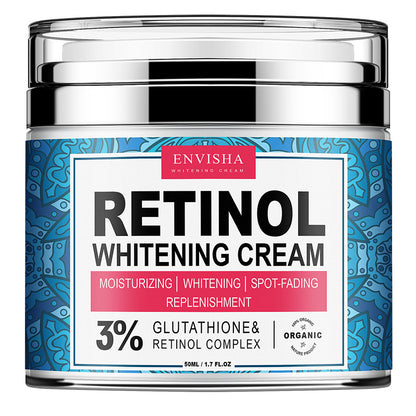 Retinol and collagen anti-aging face cream for wrinkle reduction
