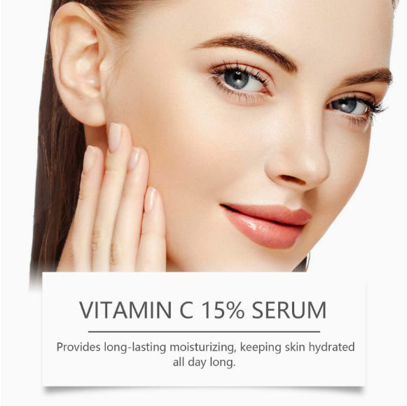 Anti-aging skin tightening serum with hyaluronic acid and vitamin E