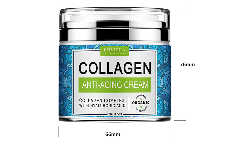 Retinol and collagen anti-aging face cream for wrinkle reduction