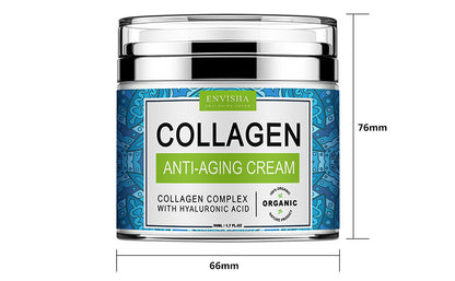 Retinol and collagen anti-aging face cream for wrinkle reduction