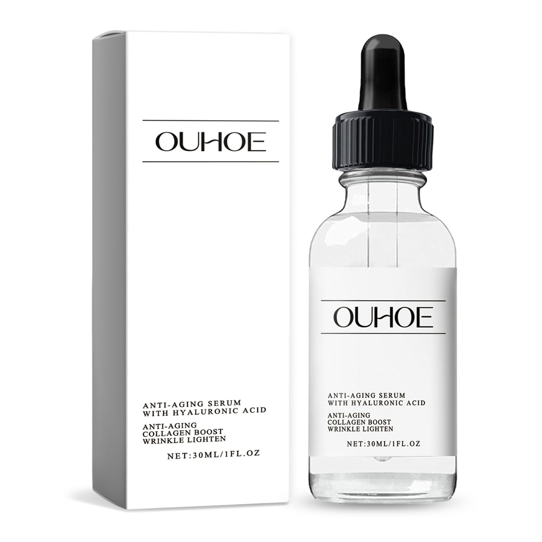Anti-aging face serum with hyaluronic acid and collagen