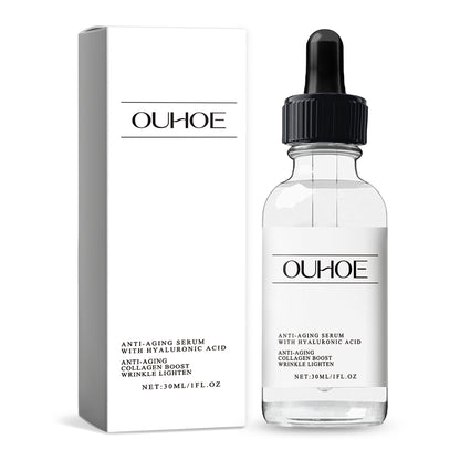 Anti-aging face serum with hyaluronic acid and collagen