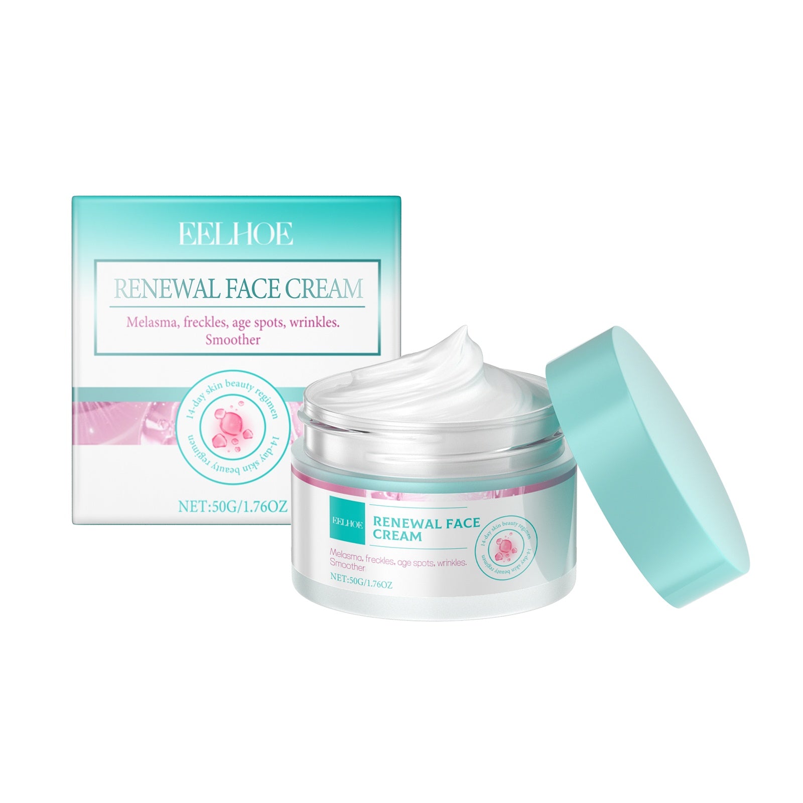 Collagen and hyaluronic acid renewal face moisturizer
