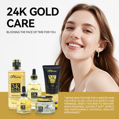 DR 24k gold anti-aging face serum skincare set