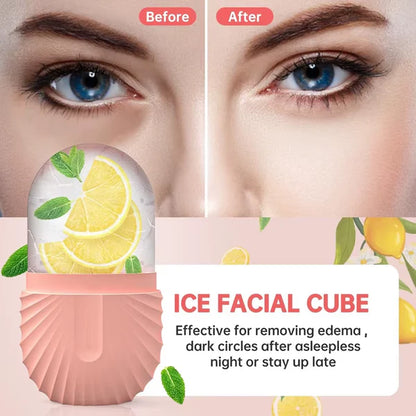 Instant puffiness relief ice roller for face and eye depuffing